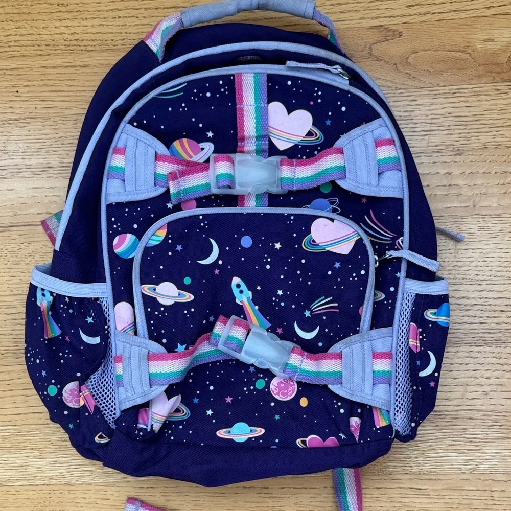 PBK Mackenzie Rainbow Heart Galaxy Glow-in-the-Dark Backpacks